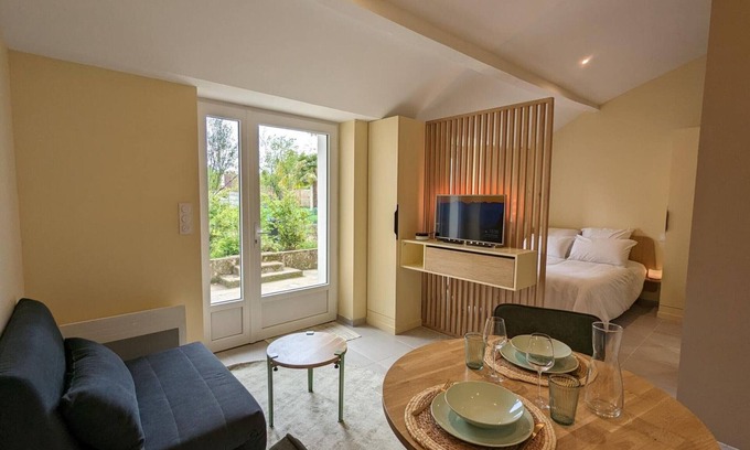 Angouleme Apartment | Cozy Studio with Private Terrace in St Cybard, Near Bus Lines and Outdoor Activities