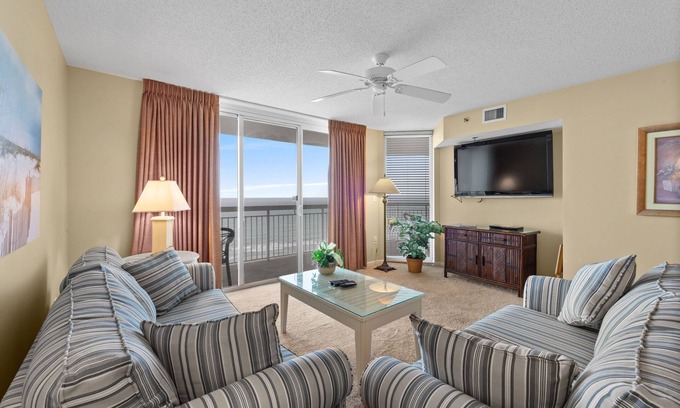 Crescent Beach Condo | Crescent Shores North 1104 - 2 Bed/2 Bath Ocean Front Condo - Pools, Lazy River, & Hot Tub