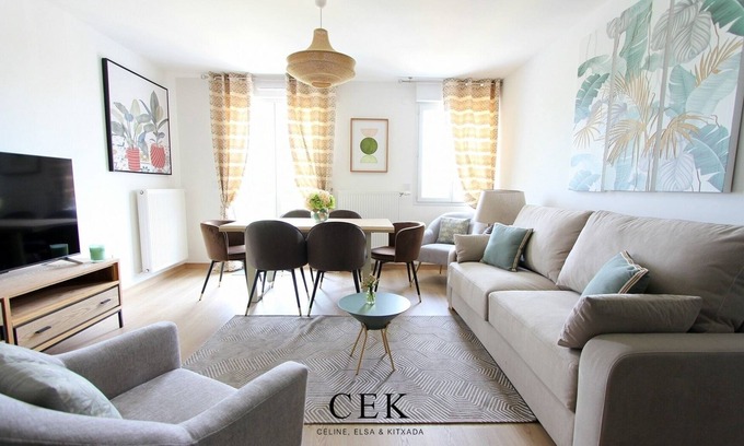 Serris Apartment | Cristal 6 ~ Chaleureux Logement Adapté Pour 6pers