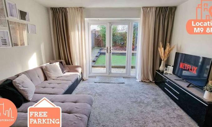 Manchester House | Crumpsall 3bed free parking by City SuperHost