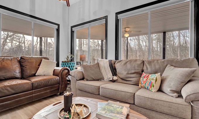 Lackawaxen Ski Chalet | Curated Forest Escape: Spa, Pool, Lake- Poconos & Narrowsburg, NY