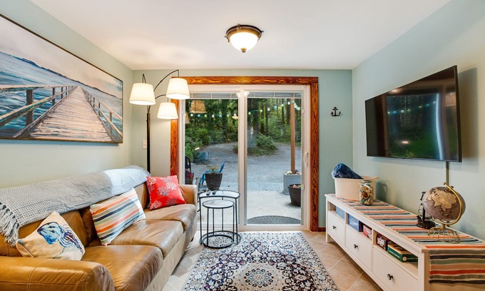 Camano Island Cottage | Cute cabin in gorgeous setting near the beach with firepit, WiFi, & private w/d