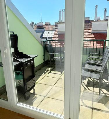 Brigittenau Apartment | Dachterrasse für 4 Personen