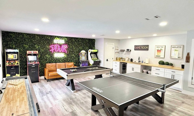 Northwest Dallas House | Dallas Fun Haus: Pool, Massive Game Room, and Atrium