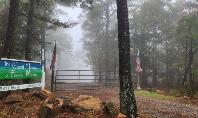 Clayton House | Dark Sky Guest House on Flagpole Mtn; King Bed w/Loft, view of Sardis Lake