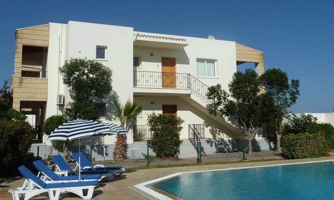Bogaz Apartment | Delightful Ground Floor Apartment next to Large Pool, Free Internet & Sea-views