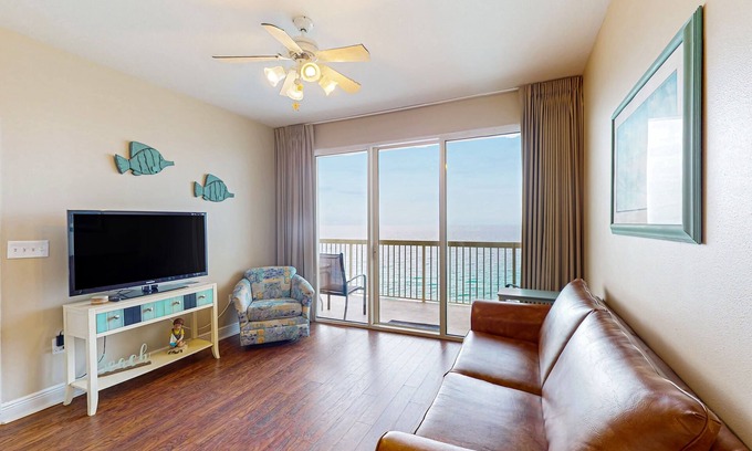 Miramar Beach Condo | Deluxe Condo Unit! Master BR on Gulf side, Double long Balcony, & a Bunkroom.