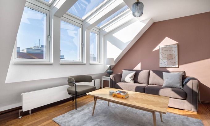 Josefstadt Apartment | Deluxe Josefstadt 2BR w/Balcony & Elevator, nr Tram 2, by Blueground