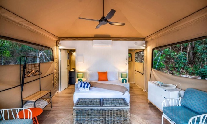 Arcadia Resort | Deluxe Queen Tent 1 Nelly bay