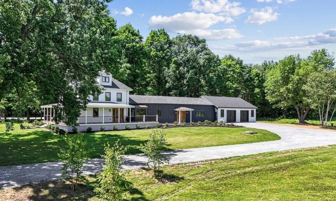 Monmouth Other | Designer 5-bedroom farmhouse with private lake access in rural Monmouth Maine.