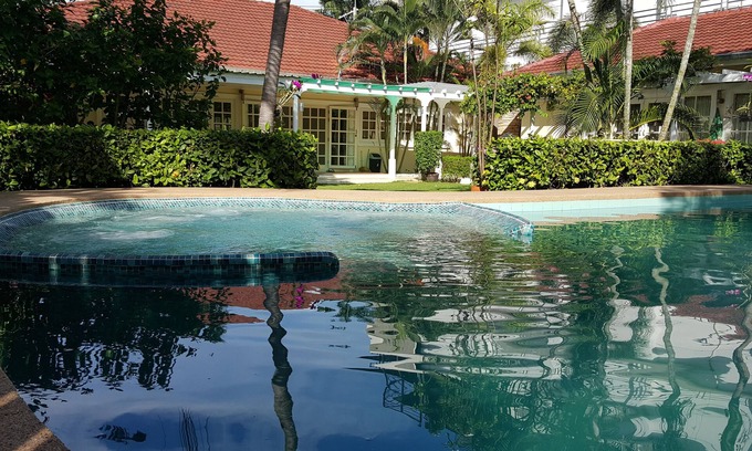 Khao Takiab Villa | Designer Beach-side Villa with Lovely Garden, Pool and Outdoor bathroom