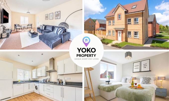 Milton Keynes House | Detached House Driveway Parking Fast WiFi SmartTV