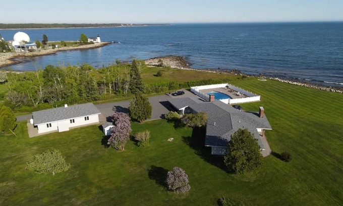 Prospect Harbor House | Dip Into Oceanfront Luxe Home w/Pool. Group Getaways!