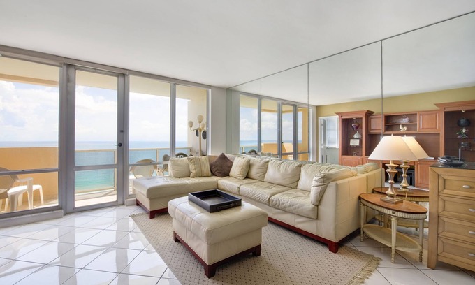 Mid Beach Condo | Direct BeachFront Views in Central Location Between South Beach and North Beach