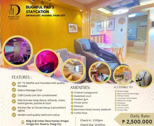 Rosario Apartment | Dlighful Pad's MassageChair FreeParking Bar Park Garden