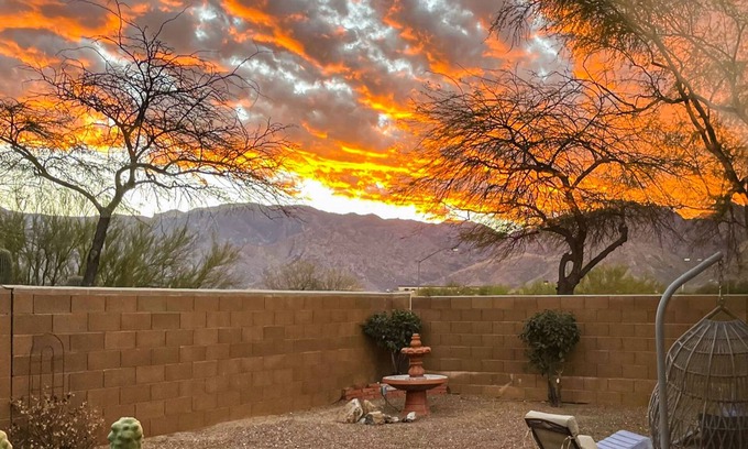 Rancho Vistoso House | Dog-friendly desert home with mountain views, enclosed yard, grill, W/D, and AC