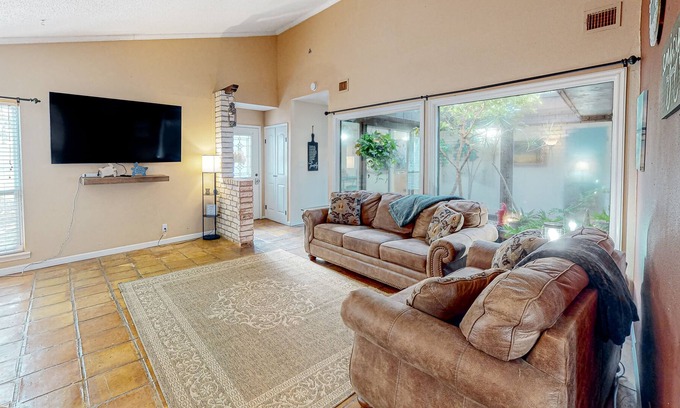 Laguna Vista House | Dog-friendly home with enclosed yard, outdoor living, private atrium & Ping-Pong