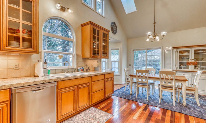 Rio Dell House | Dog-friendly, riverfront home on a cliff w/river views, private hot tub