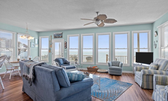 Harkers Island House | Dolphin Watch-Sound Front Home