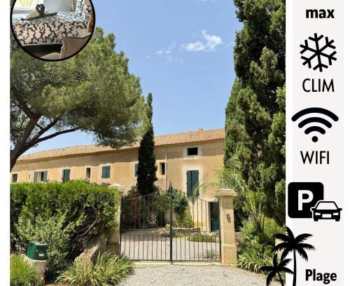 Beziers Apartment | Domaine LE PRESSOIR - clim, wi-fi & parking