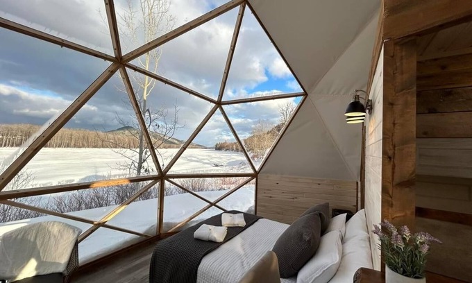 Listuguj Mi'gmaq First Nation Ski Chalet | Dome 6 Exquisite Waterfront Retreat, Just Minutes from Sugarloaf Provincial Park