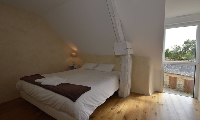 Servon-sur-Vilaine House | Double room-Comfort-Wet room-Garden view