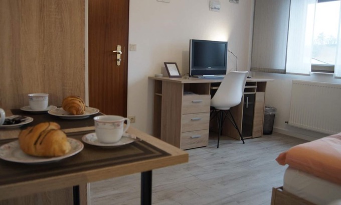 Gransdorf Apartment | Double room, shower, toilet - Eifel holiday apartment Gisela