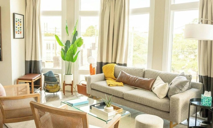 Old West Broad Neighborhood Apartment | Downtown, contemporary, 2 bedroom, Roof Terrace! 2B
