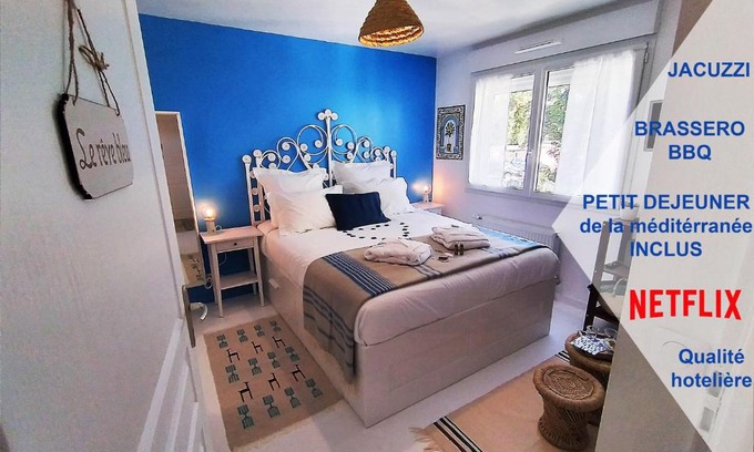 Sartrouville House | Dream of Mediterranean house, Jacuzzi, BBQ, Délices ensoleillés