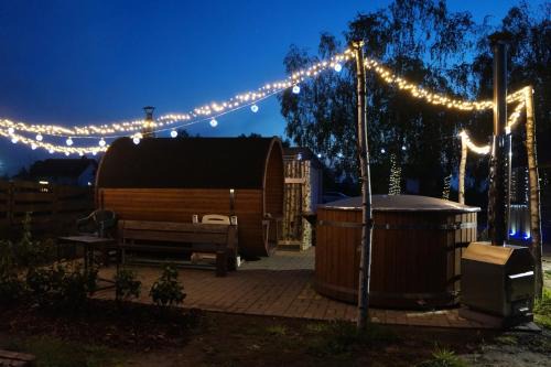 gmina Jadow House | Drewniany Zakątek z sauną i jacuzzi