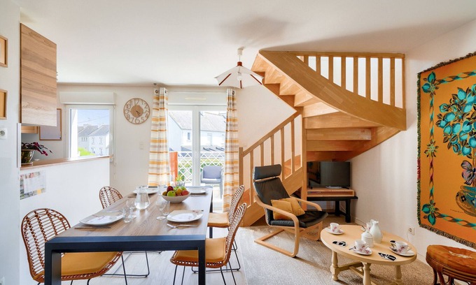 Guilvinec Apartment | Duplex for 4 near port - 500m from the beach