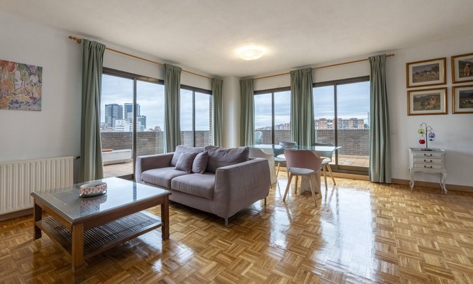 Almenara Apartment | Duplex Penthouse with Spectacular Park Views in Tetuán
