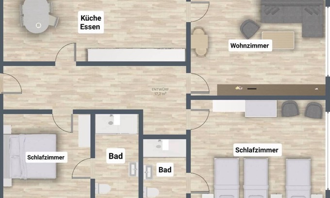 Lennestadt Apartment | E:Nscho-Tschi, 82 sqm, 2 bedrooms, max. 5 persons