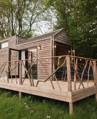 Sautour House | Ekko tiny house et sauna extérieur