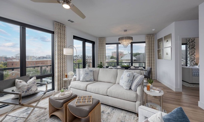 West End Condo | Elegant Corner Penthouse with Private Balcony, Skyline Views, Pool, and Gym