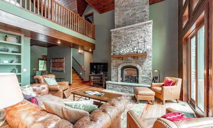 Swanton House | Elegant Lakefront Escape w/Lake Views & Fireplace