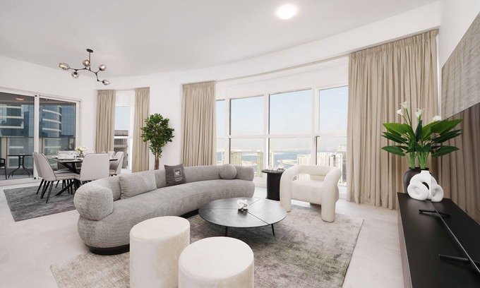 Abu Dhabi Apartment | Elegant & Panoramic Sea View Apt on Al Reem Island