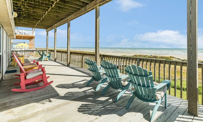 Miramar House | Elevator, 2 Decks, Gulf Views all Bedrooms & More - Private Beachfront Home