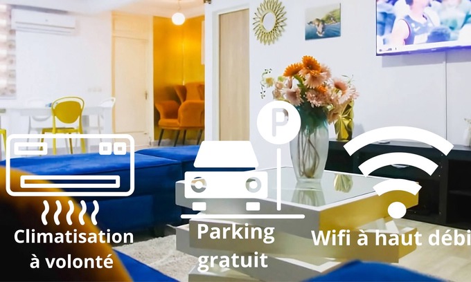 Abidjan House | Ella Home / Villa Abidjan / Climatisation / Wi-fi / Parking Gratuit
