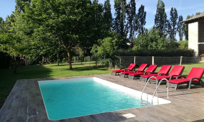 Tayac House | Enclosed air-conditioned house near St Emilion with garden and private pool