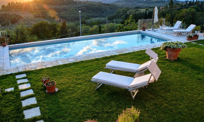Morrona Apartment | Enjoy breathtaking view and sunsets from the Swimming pool - Casa Magnolia LUNA