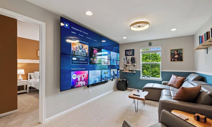 Commerce City House | Epic 140 inch TV Wall + Game Consoles Galore