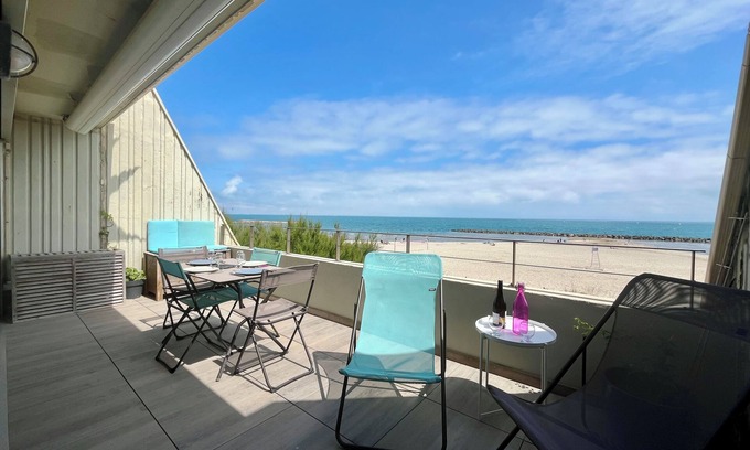 Carnon-Plage Apartment | Evasion Rose des Sables Superb apartment 4 p, sea view, air conditioning parking