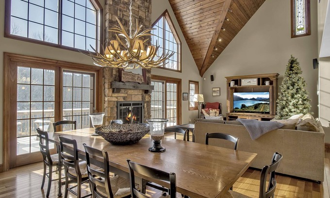 Ellicottville Ski Chalet | EVL Chalet w/hot tub on a private lot in the woods and only 3.9 miles to the village!