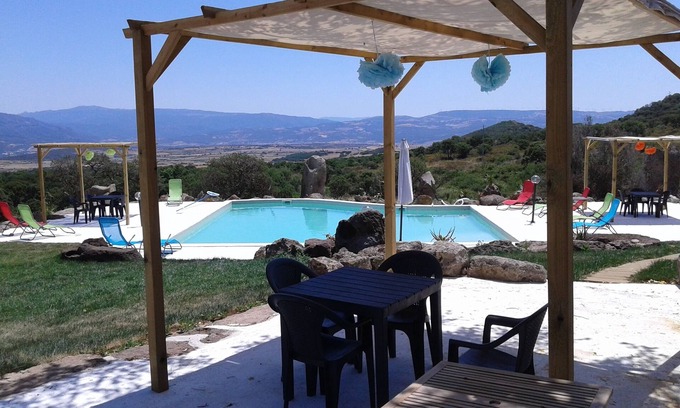 Sedini Other | Exclusive villa with swimming pool, 6 km from the sea in a panoramic position