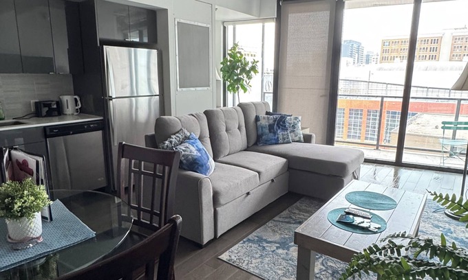 Downtown Winnipeg Apartment | Executive 2 bed Condo King bed great LOCATION downtown with laundry