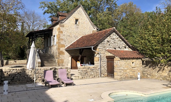Camboulit House | Exquisite secluded cottage for a couple, with terraces and private swimming pool