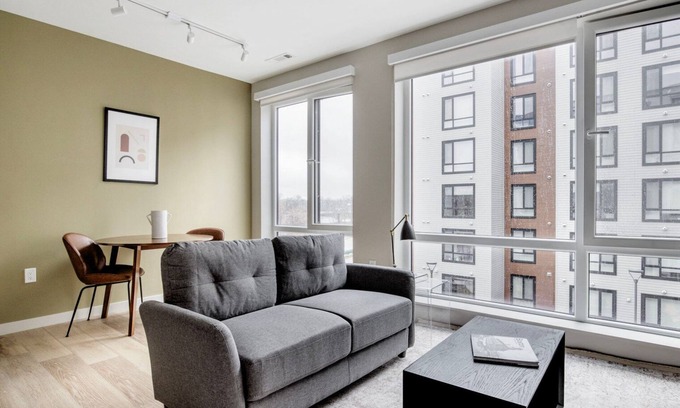 Boston Apartment | Fabulous Brighton Jr 1BR w/W/D & Gym, on the River, by Blueground