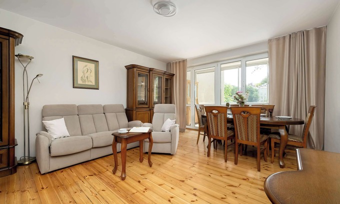 Psie Pole Apartment | Family Apartment with Balcony in Wroclaw by Noclegi Renters