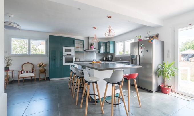 Saint-Nazaire Villa | Family oasis 5 minutes from the beach with swimming pool